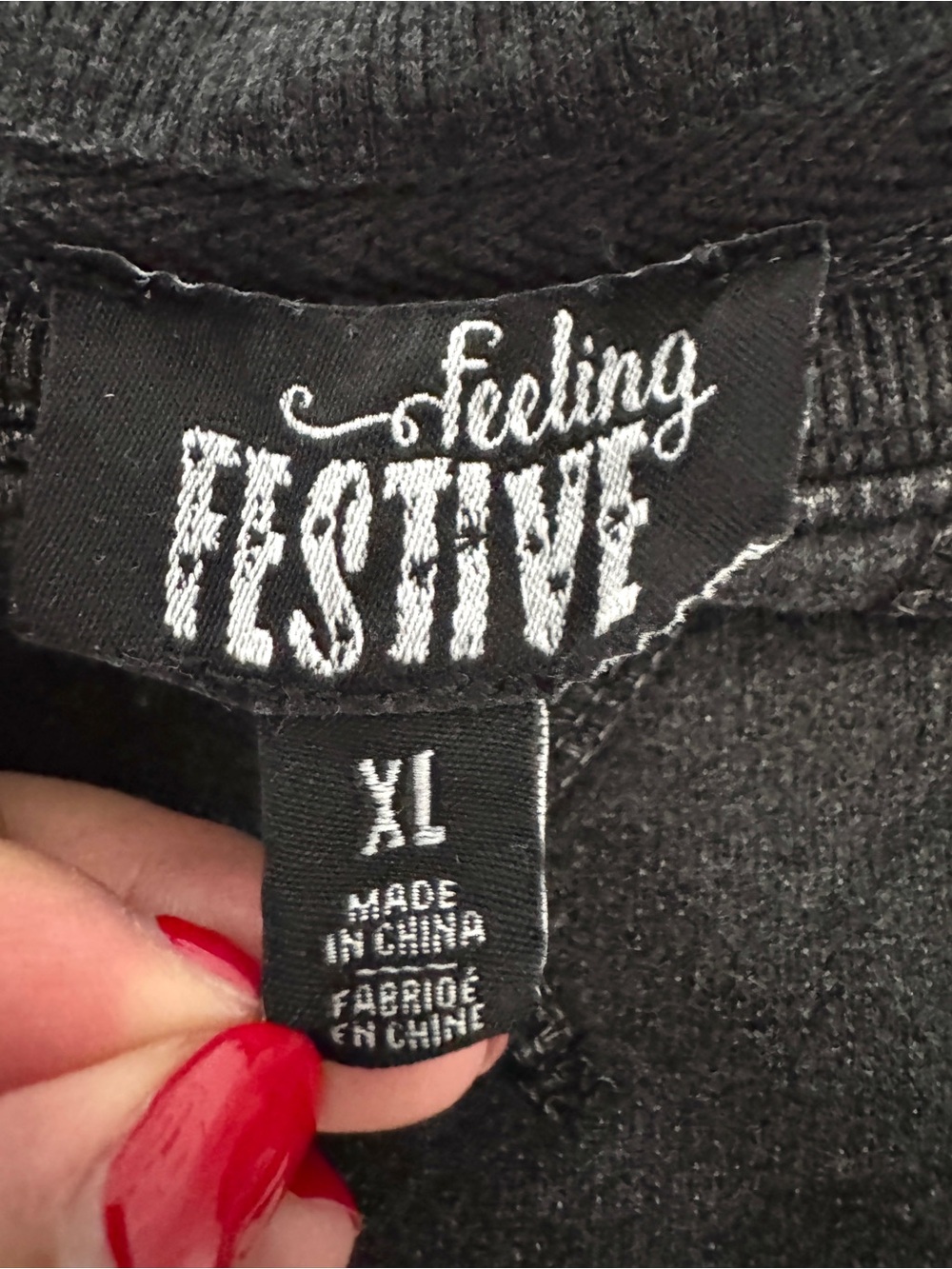 Feeling Festive Drink Up Witches Sweatshirt, Size XL - Picture 3 of 5